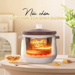 Nồi kho hầm đa năng UNIE USC308 3L lòng gốm tử sa, 8 chức năng, nấu chậm thông minh 578149