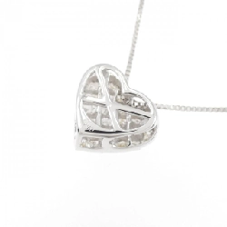 K18WG Dây chuyền kim cương hình trái tim - Hàng hiệu Chính hãng 866511