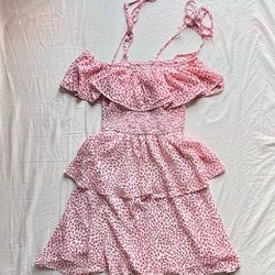 Váy đi biển 2 dây hoa nhí