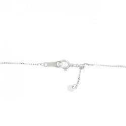 K18WG 2WAY Hoa Đá Quý Kim Cương Dây Chuyền 0.65CT - Hàng hiệu Chính hãng 859189