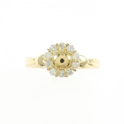 Nhẫn kim cương hoa K18YG 0.18CT 668869