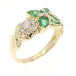 Nhẫn Emerald K18YG 0.53CT - Hàng hiệu Chính hãng