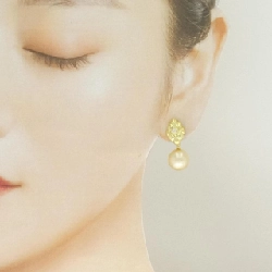 K18YG Bạch Ngọc Trai Bông Tai 10.4mm - Hàng hiệu Chính hãng 869786