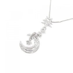 K18WG Mặt trăng × Ngôi sao Dây chuyền kim cương 0.20CT - Hàng hiệu Chính hãng 860846