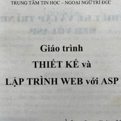 THIẾT KẾ VÀ LẬP TRÌNH WEB VỚI ASP 523230