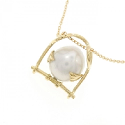 K18YG Chim trắng ngọc trai dây chuyền 9.1mm - Hàng hiệu Chính hãng 858166