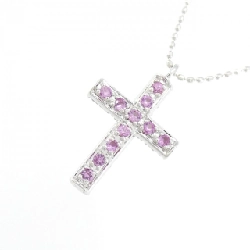 K18WG Dây chuyền Sapphire 0.20CT - Hàng hiệu Chính hãng 861559