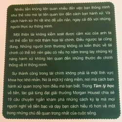 Tâm Lý Học Về Tiền - Mới 100% 697976