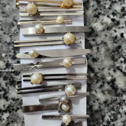 Kẹp cavat ngọc trai, đá 797416