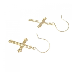 K18YG Khuyên tai chéo - Hàng hiệu Authentic 867570