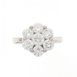 Nhẫn kim cương hoa K18WG 2.00CT - Hàng hiệu Authentic 850602