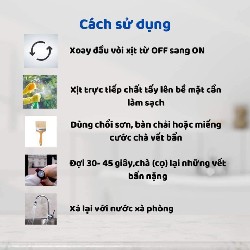 Dung Dich Tẩy Cặn Canxi, Làm Sạch Sen Vòi Inox, Cabin ❌