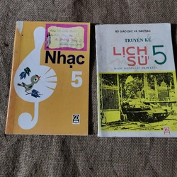 Nhạc lớp 5 +Lịch sử lớp 5 _ Sách giáo khoa 9x _sách giáo khoa cũ