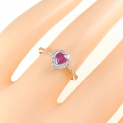 Nhẫn Ruby K18WG 0.25CT 672694