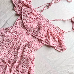 Váy đi biển 2 dây hoa nhí 499124
