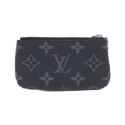 Louis Vuitton Monogram Eclipse Reverse Card Key Case Pochette Clé M80905 Coin & Key Case - Hàng hiệu Authentic 806188