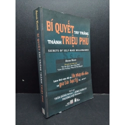 Bí quyết tay trắng thành triệu phú mới 90% ố bẩn nhẹ 2012 HCM1008 Adam Khoo KỸ NĂNG