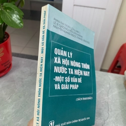 Quản lý xã hội nông thôn nước ta hiện nay - một số vấn đề và giải pháp 276392