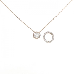 K18PG 2WAY Dây chuyền kim cương 0.301CT - Hàng hiệu Chính hãng 864418