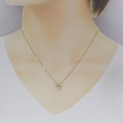 K18PG/K18YG Hoa Văn Dây Chuyền Kim Cương 0.07CT - Hàng hiệu Chính Hãng 860096