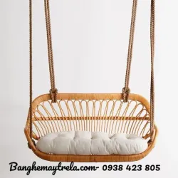 Ghế xích đu đôi mây tự nhiên treo trần 590114