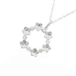 K18WG Hoa Kim Cương Dây Chuyền 0.25CT - Hàng hiệu Chính hãng 860262