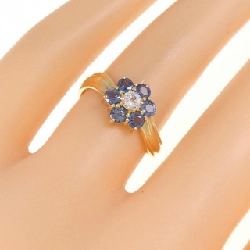 Nhẫn Sapphire K18YG Hoa 669642