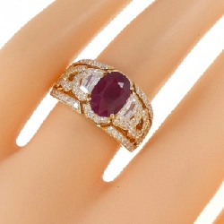 Nhẫn ruby K18YG 2.01CT xuất xứ từ Myanmar 668085