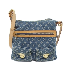 【Vintage】Túi xách vai Louis Vuitton Monogram Denim Baggy GM M95048+J54316