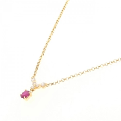 K18YG Dây chuyền Ruby 0.75CT - Hàng hiệu Chính hãng 860174