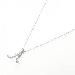 K18WG Chữ cái A Dây chuyền kim cương 0.21CT - Hàng hiệu Chính hãng 859416