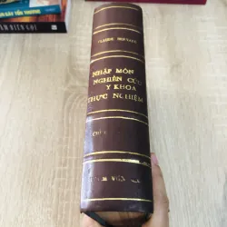 Combo sách y khoa cổ – chủ cũ đóng chung bìa cứng nhiều phần lộn xộn với nhau ( 925773