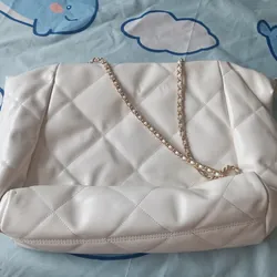 Túi tote Apfra Quilted Chain- Handle - Kem - hàng Limited - Sale 50% 595836