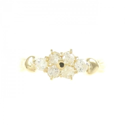 Nhẫn kim cương hoa K18YG 0.30CT 670384