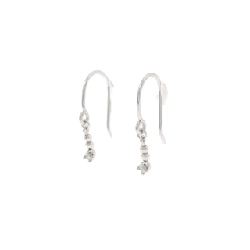 K18WG Bông tai kim cương 0.02CT - Hàng hiệu Chính hãng 870995