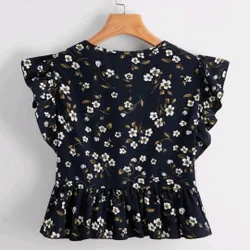 Áo Crop top hoa xinh xắn y hình 608886