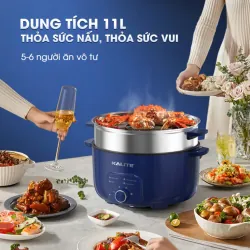 Nồi lẩu hấp KALITE KL568-S đa năng 2 tầng 11L chĩnh hãng mới 100% 572366