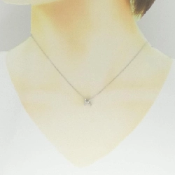 K18WG Chữ cái K Dây chuyền kim cương 0.08CT - Hàng hiệu Chính hãng 857807