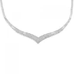 K18WG Dây chuyền kim cương 1.00CT - Hàng hiệu Chính hãng