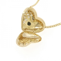 K18YG Dây chuyền kim cương hình trái tim 0.14CT - Hàng hiệu Chính hãng 857281