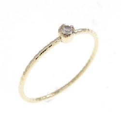 Nhẫn kim cương K10YG 0.03CT - Hàng hiệu chính hãng