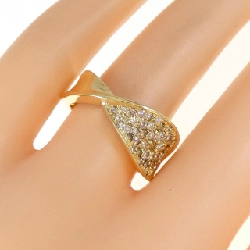 Nhẫn kim cương Pavé K18YG 0.50CT 671993