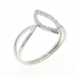 Nhẫn kim cương K18WG 0.11CT - Hàng hiệu Authentic