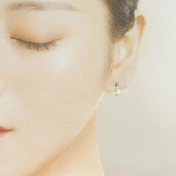 K18YG Bông tai kim cương 0.06CT - Hàng hiệu Chính hãng 863543