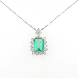 Dây chuyền ngọc lục bảo PT900/PT850 3.77CT - Hàng hiệu Chính hãng