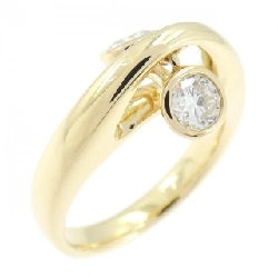 Nhẫn kim cương K18YG 0.47CT