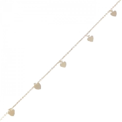 K18YG Dây chuyền hình trái tim - Hàng hiệu Chính hãng