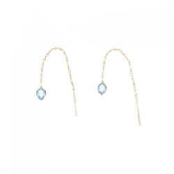 K18YG Blue Topaz Bông tai - Hàng hiệu Chính hãng 871318