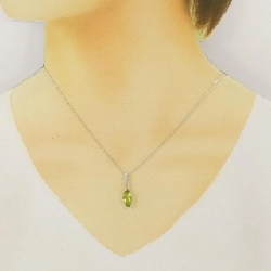 K18WG Peridot Necklace 1.92CT - Hàng hiệu Chính hãng 860591
