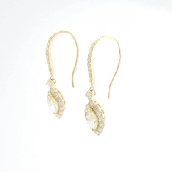 Bông tai kim cương K18YG 1.00CT - Hàng hiệu chính hãng 868661